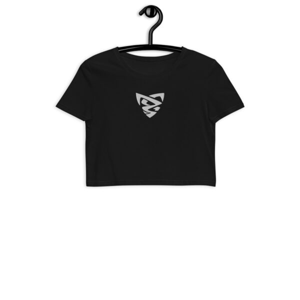 Crop top bio brodé femme – Image 2