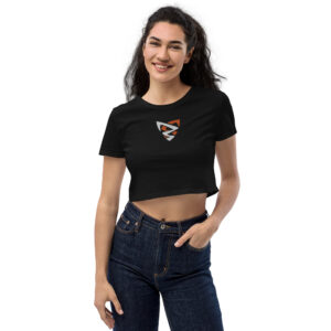 Crop top bio brodé dual femme