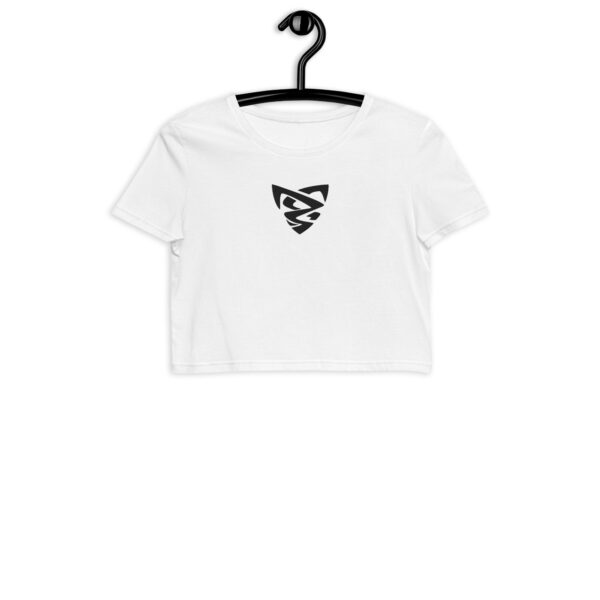 Crop top bio brodé femme – Image 2