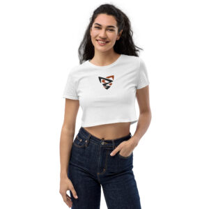 Crop top bio brodé dual femme