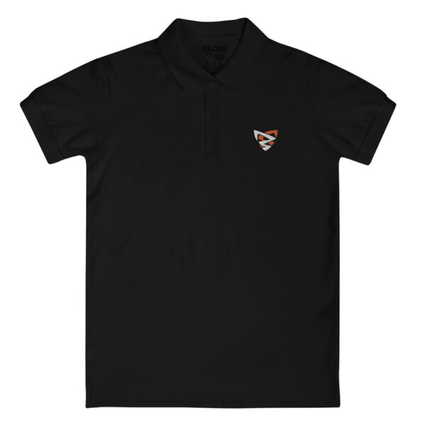 Polo Brodé femme BLACK - evolved – Image 2