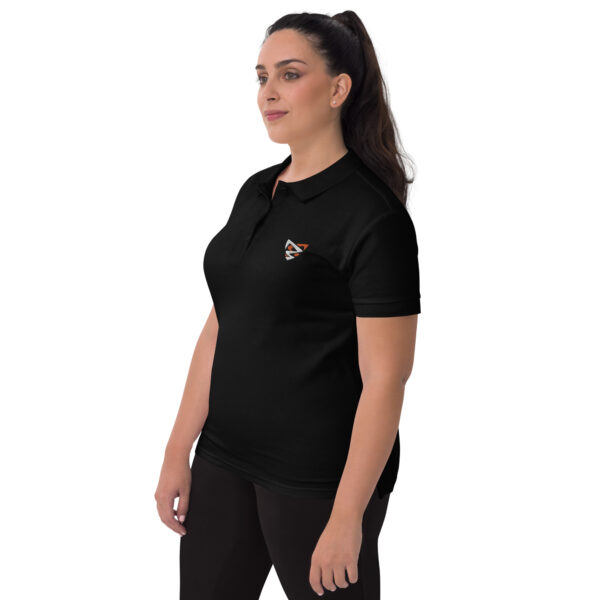 Polo Brodé femme BLACK - evolved – Image 3