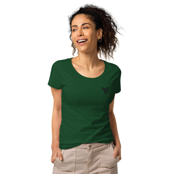 T-shirt col rond brodé et éco-responsable femme – Image 6