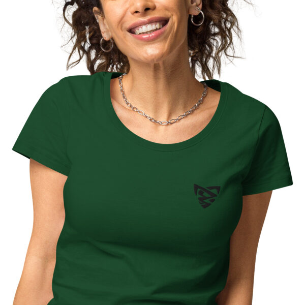 T-shirt col rond brodé et éco-responsable femme – Image 7
