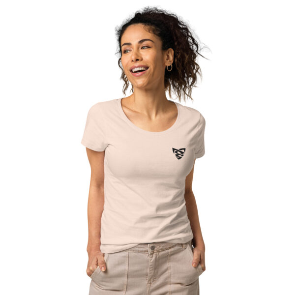 T-shirt col rond brodé et éco-responsable femme – Image 18