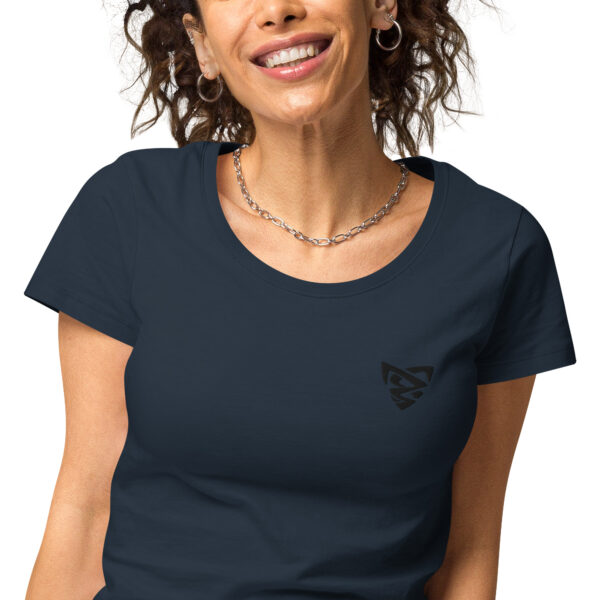 T-shirt col rond brodé et éco-responsable femme – Image 5