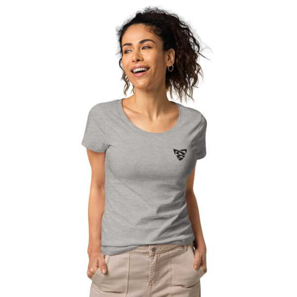 T-shirt col rond brodé et éco-responsable femme – Image 12