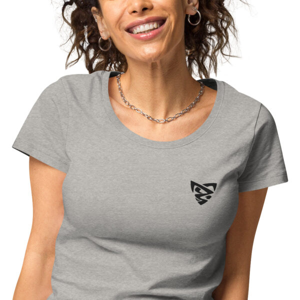 T-shirt col rond brodé et éco-responsable femme – Image 13