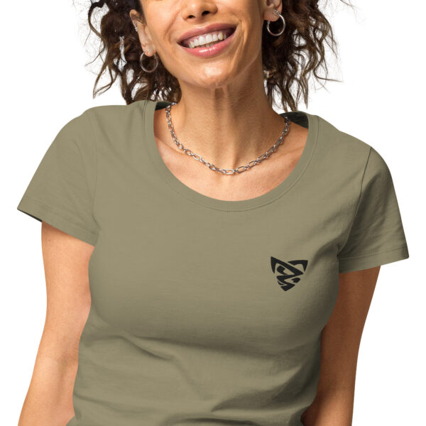 T-shirt col rond brodé et éco-responsable femme – Image 11