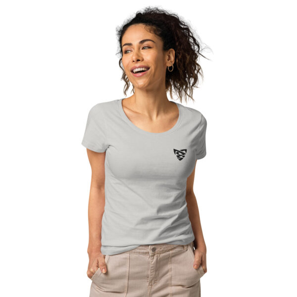 T-shirt col rond brodé et éco-responsable femme – Image 14