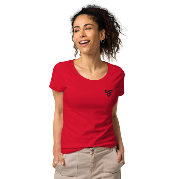 T-shirt col rond brodé et éco-responsable femme – Image 8