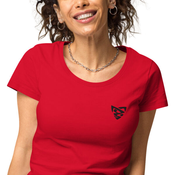 T-shirt col rond brodé et éco-responsable femme – Image 9