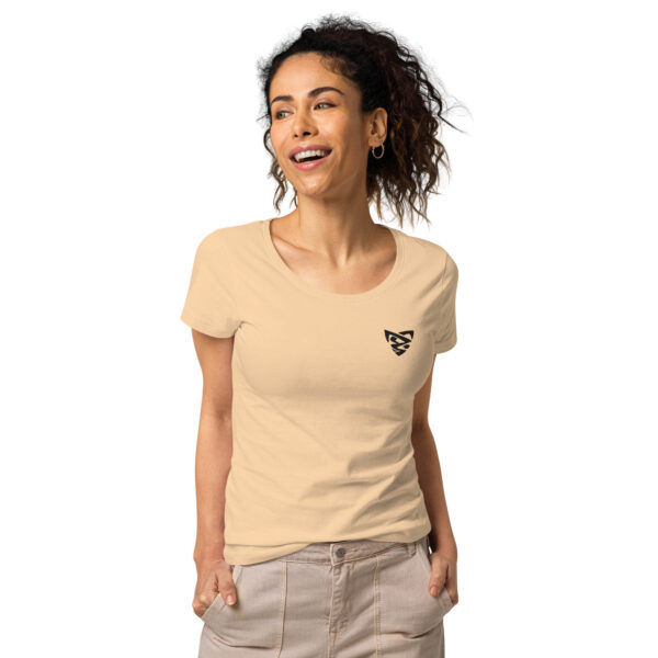 T-shirt col rond brodé et éco-responsable femme – Image 16