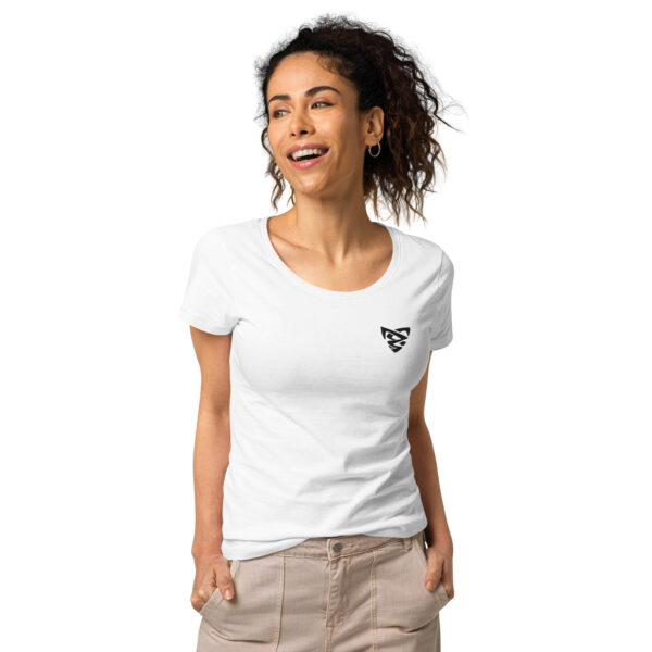 T-shirt col rond brodé et éco-responsable femme – Image 19