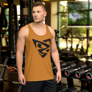 Débardeur fitness homme - marron
