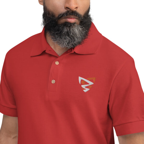 Polo Brodé homme foncé - EVOLVED – Image 4
